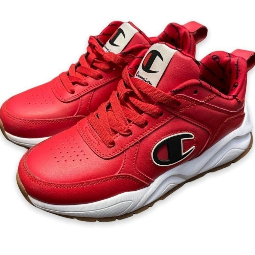 Red champion shoes big kids